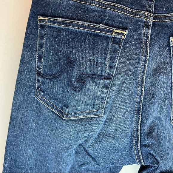 AG Womens High Rise Skinny Ankle Jeans Denim Dark Wash Sz 26 - Picture 9 of 12